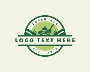 Lawn Mower Landscape Gardening Logo