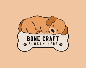 Bone - Sleeping Dog Bone logo design