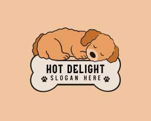 Sleeping Dog Bone logo design