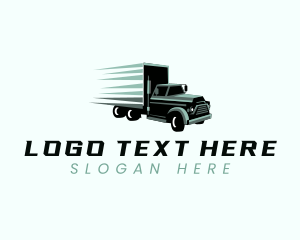Distribution - Truck Logistics Freight logo design
