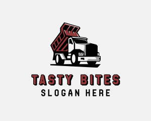 Dump Truck Construction Mover Logo