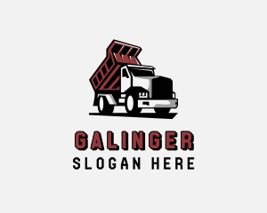 Mover - Dump Truck Construction Mover logo design