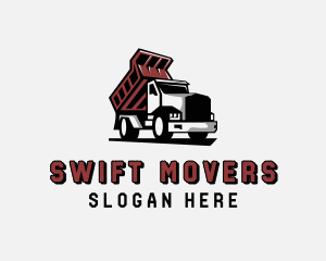 Mover - Dump Truck Construction Mover logo design