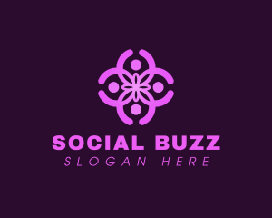 People Social Organization logo design