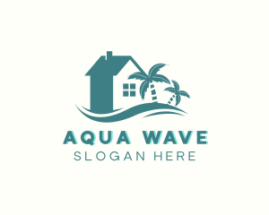 Beach House Wave Resort logo design