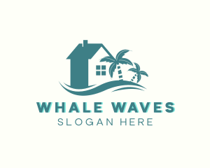 Beach House Wave Resort logo design