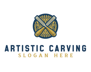 Carving - Chisel Carving Equipment logo design
