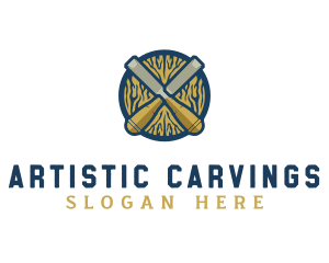 Chisel Carving Equipment logo design