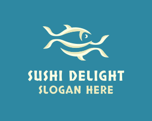 Abstract Fishes Restaurant logo design