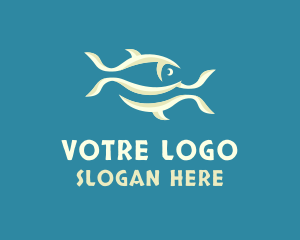 Aquarium - Abstract Fishes Restaurant logo design