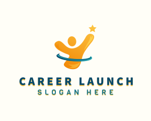 Career - Leadership Career Person logo design