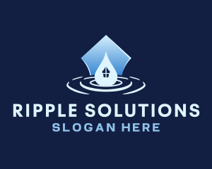 Ripple - House Ripple Drop Sanitation logo design