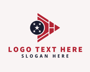 Veteran - Stars Triangle Patriot logo design