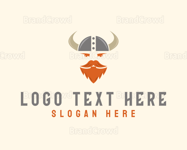 Viking Warrior Soldier Logo