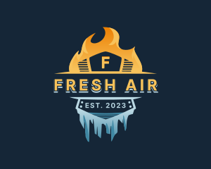 Fire Ice Ventilation logo design