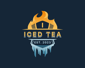 Fire Ice Ventilation logo design