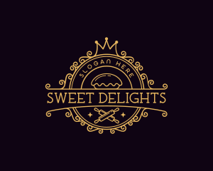 Crown Bakery Pastry logo design