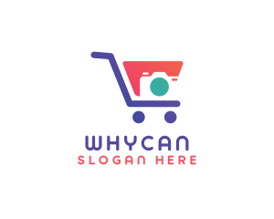 Online Shop - Camera Shopping Cart logo design