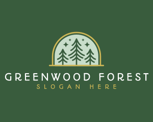 Pine Tree Forest logo design