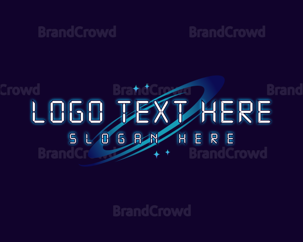 Futuristic Digital Software Logo