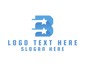 Shooting Star Letter B  Logo