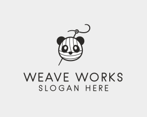 Loom - Panda Yarn Ball logo design