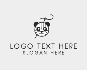 Loom - Panda Yarn Ball logo design