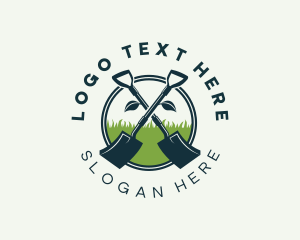 Equipment - Lawn Shovel Landscape logo design