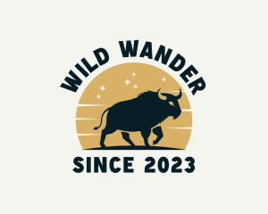 Bison Animal Zoo logo design