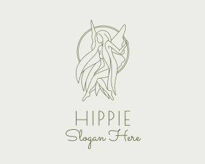Fly - Fairy Goddess Hair logo design