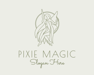 Pixie - Fairy Goddess Hair logo design