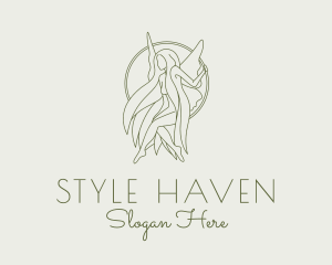 Stylist - Fairy Goddess Hair logo design