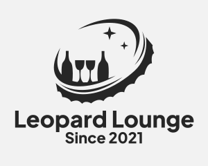 Beer Cap Lounge Bar logo design