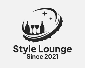 Beer Cap Lounge Bar logo design