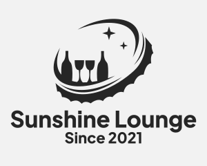 Beer Cap Lounge Bar logo design