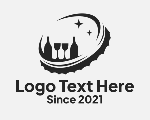 Lounge - Beer Cap Lounge Bar logo design