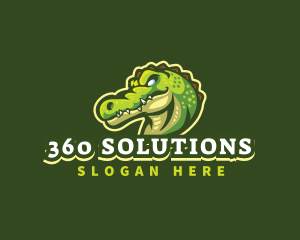 Alligator Crocodile Mascot logo design