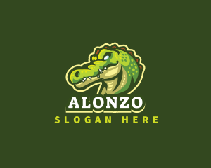 Alligator Crocodile Mascot logo design