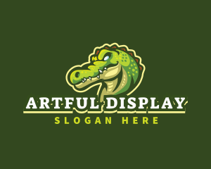 Alligator Crocodile Mascot logo design