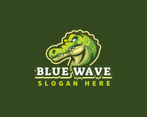 Alligator Crocodile Mascot logo design