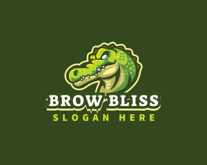 Alligator Crocodile Mascot logo design