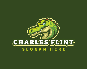 Alligator Crocodile Mascot logo design