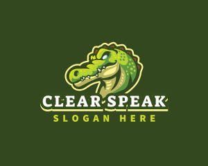 Alligator Crocodile Mascot logo design