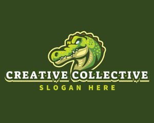 Alligator Crocodile Mascot logo design