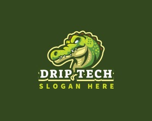 Alligator Crocodile Mascot logo design