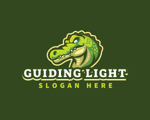 Alligator Crocodile Mascot logo design