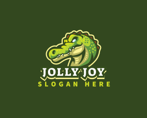 Alligator Crocodile Mascot logo design