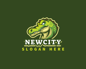 Alligator Crocodile Mascot logo design