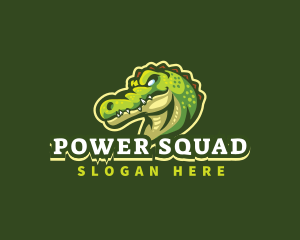 Squad - Alligator Crocodile Mascot logo design