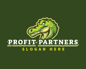 Alligator Crocodile Mascot logo design